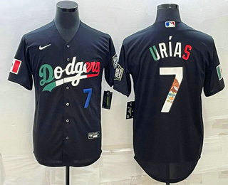 Mens Los Angeles Dodgers #7 Julio Urias Number Black Mexico 2020 World Series Cool Base Nike Jersey,We sell and wholesale Mens Los Angeles Dodgers #7 Julio Urias Number Black Mexico 2020 World Series Cool Base Nike Jersey on line form chian!